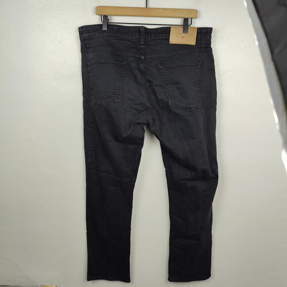 Jake Agave‎ Rocker The Slim Straight jeans Mens 38 Black Lightweight Stretch - Picture 7 of 13